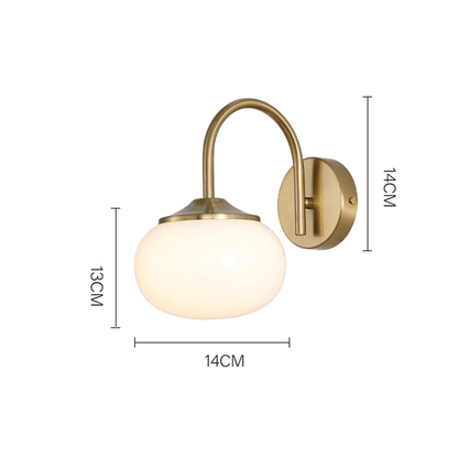Stylish Metal Wall Lamp - 23cm