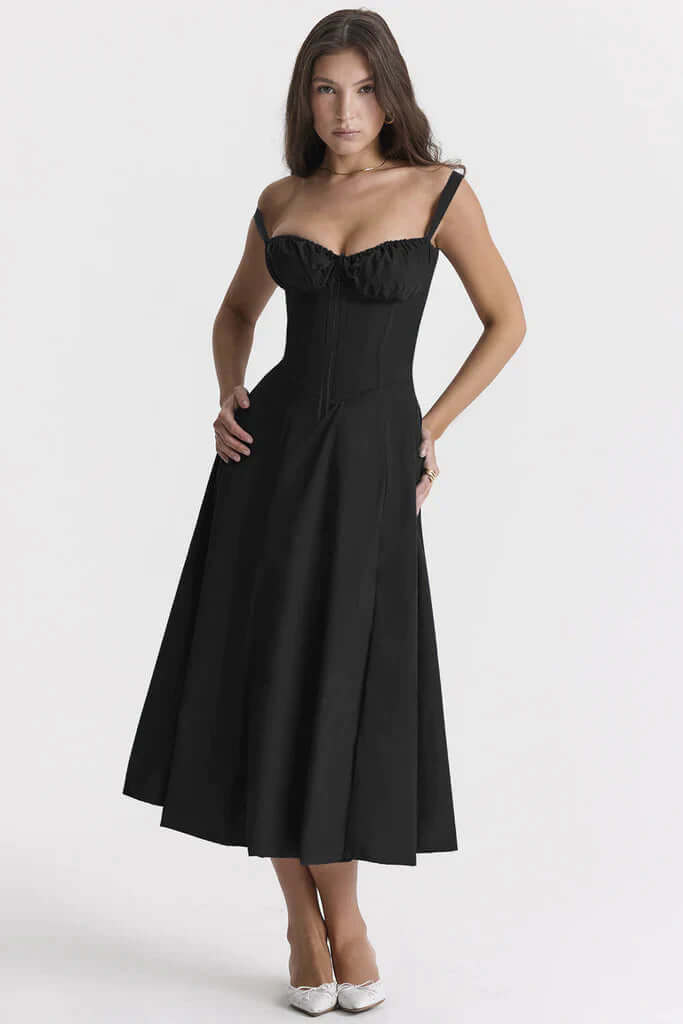 Fashionable Graphic Corset Dress