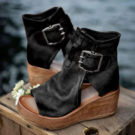 Ladies High Heel Summer Sandal Boots - Luxivelle