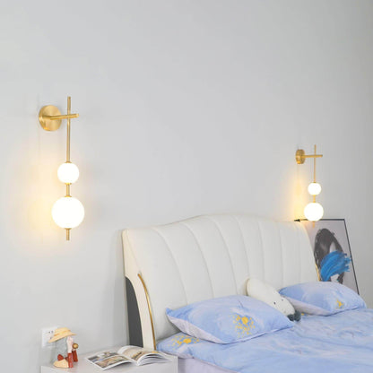 Sleek Round Glass Wall Light
