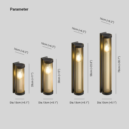 Round Stainless Steel Solar Garden Light