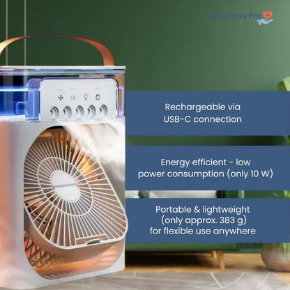 Compact 3-in-1 Fan, Mist & Humidifier System