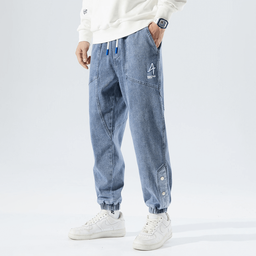 Comfortable Jeans Style Loose Fit Pants