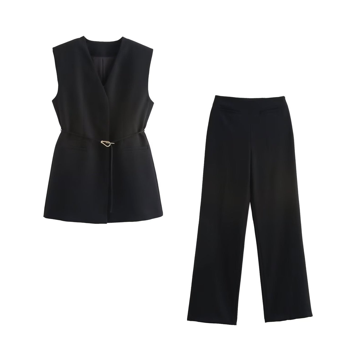 Classic Fit Waistcoat & Flowy Trousers