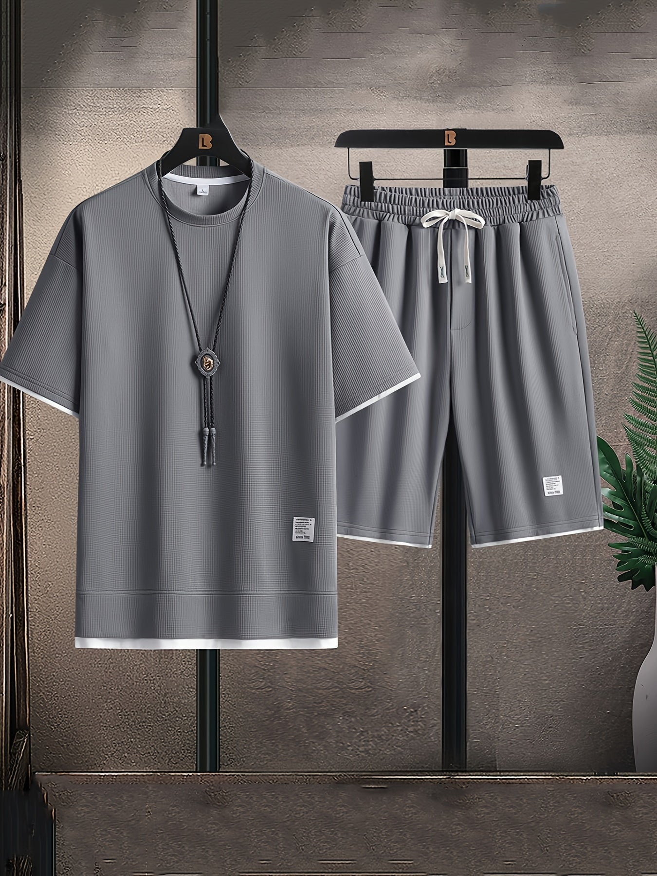 Relaxed Fit Mens Loungewear Set