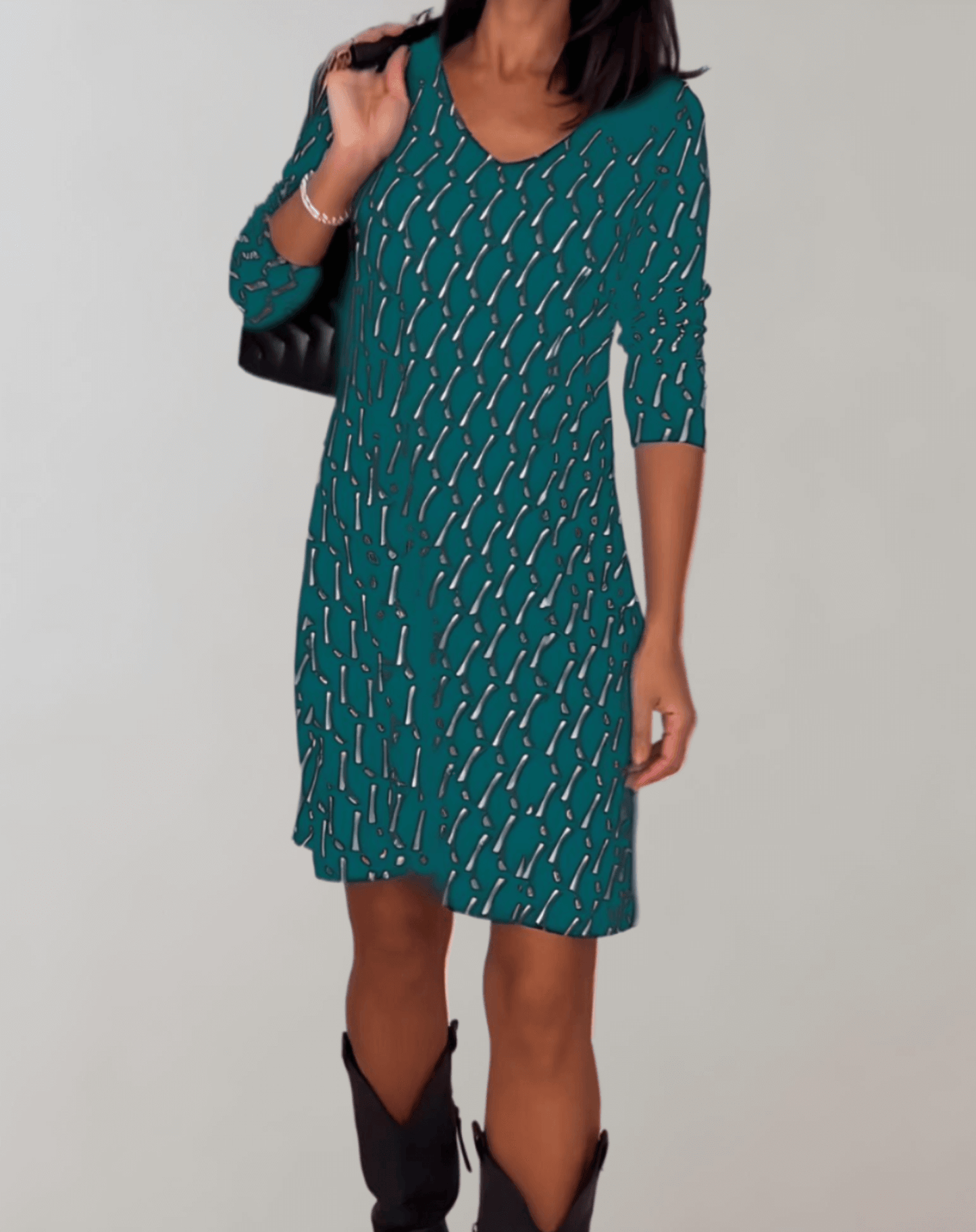 Lady's Bright Garden Party Dress