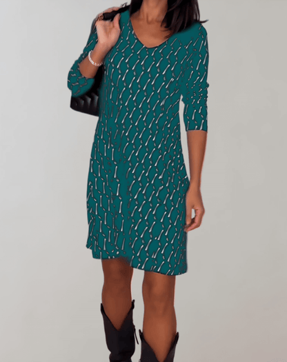 Lady's Bright Garden Party Dress