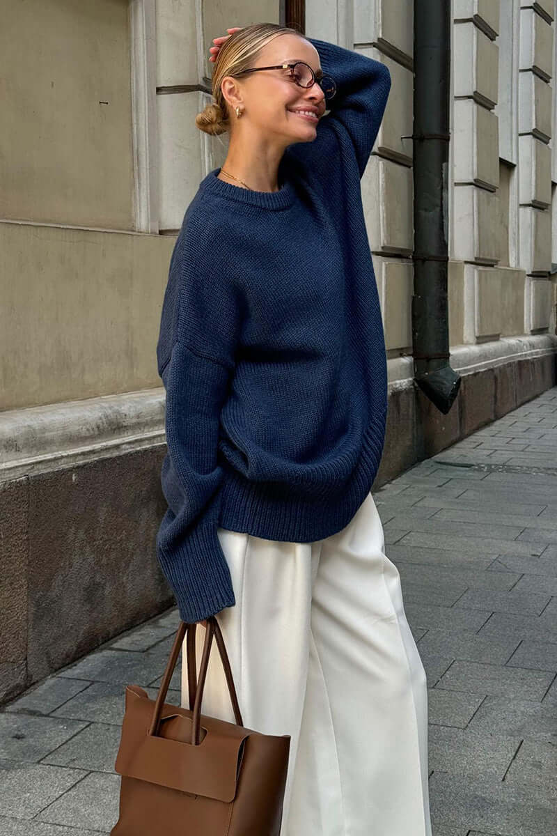 Large Women's Grey Cozy Sweater