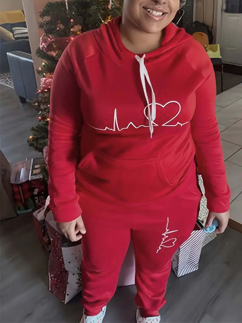 Ladies Active Wear Hoodie and Leggings Set