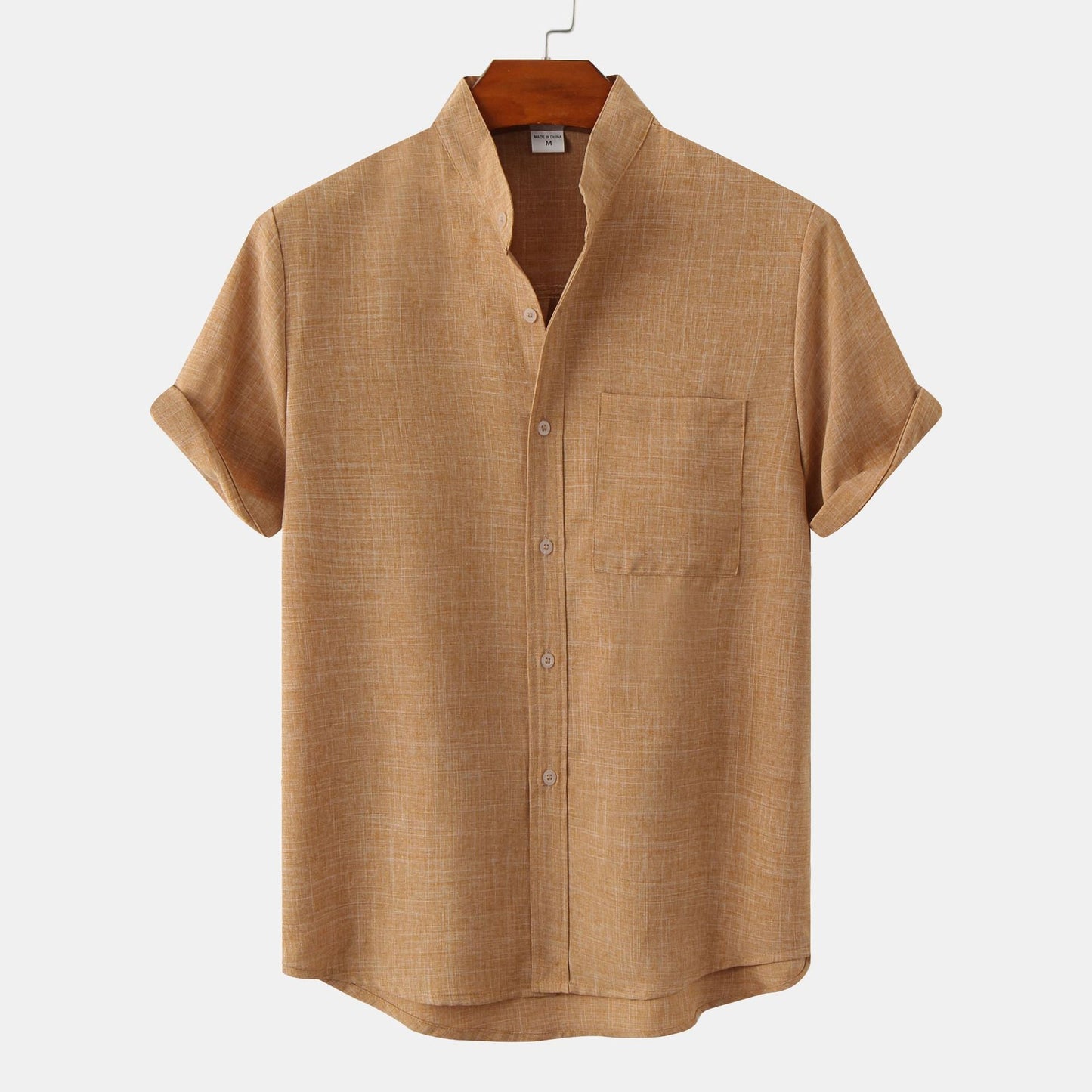 Men's Breathable Short Sleeve Relaxed Fit Casual Shirt