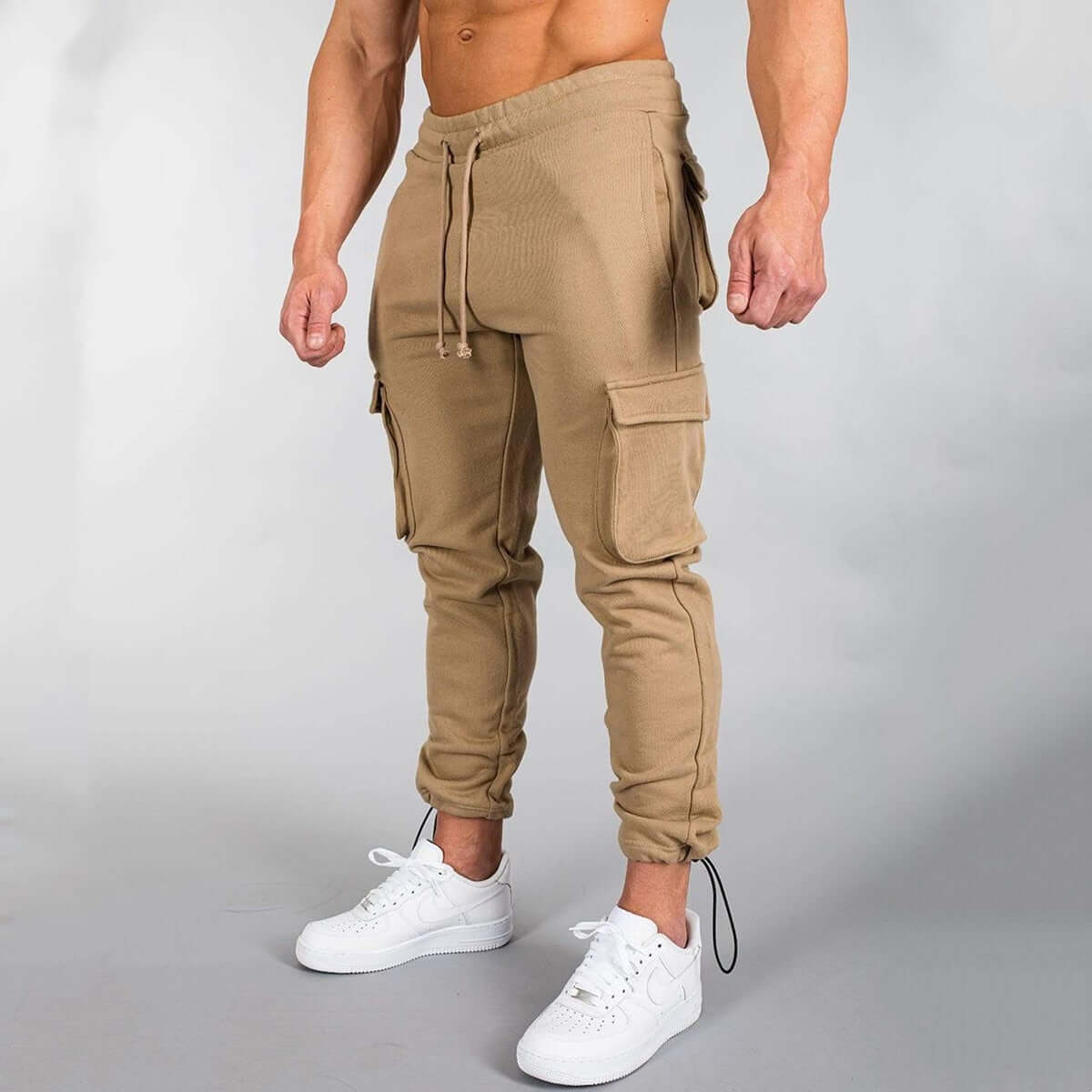 Men's Athletic Fit Elastic Waist Joggers Pants