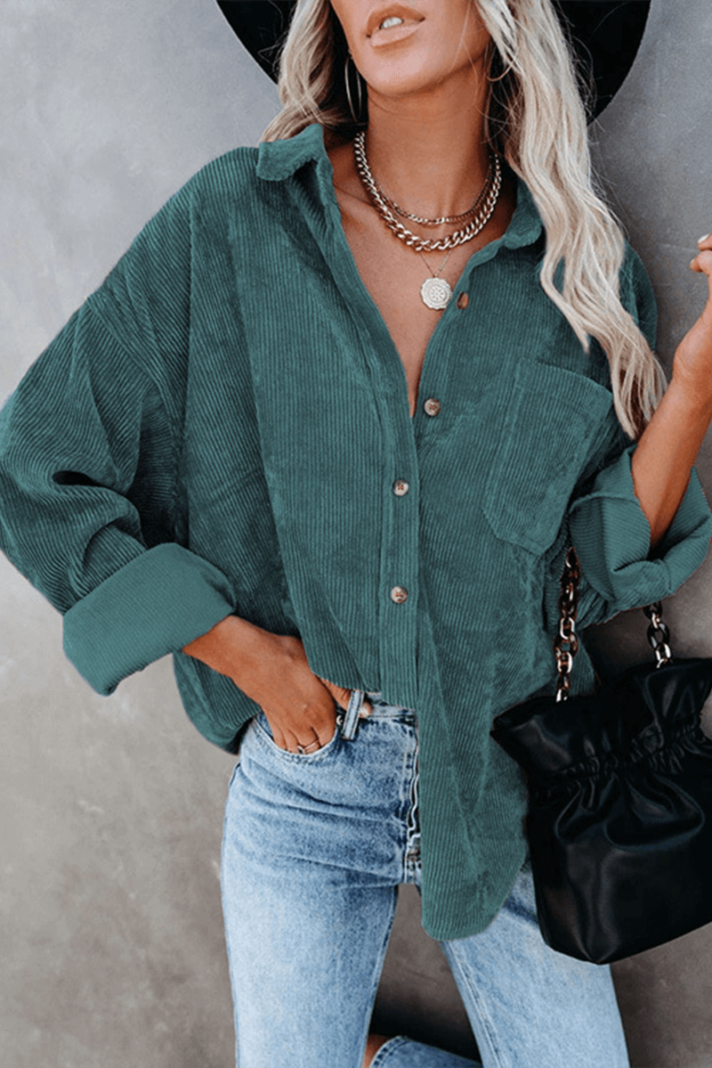 Casual Loose Fit Women's Long Sleeve Top