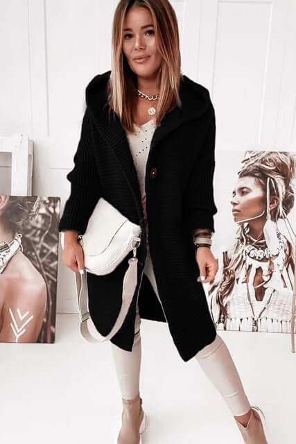 Cozy Button Front Sweater