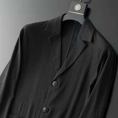 Slim Fit Blazer and Jogger Set for Men