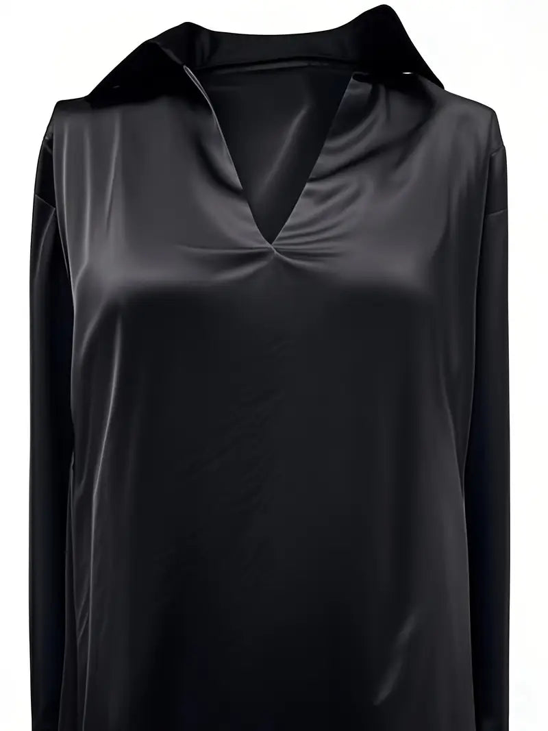 High Quality V Neck Women's Blouse