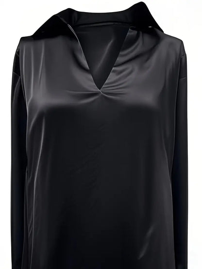High Quality V Neck Women's Blouse