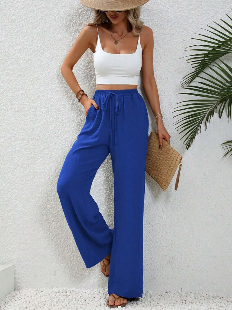 Relaxed Fit Cotton Pants - Luxivelle