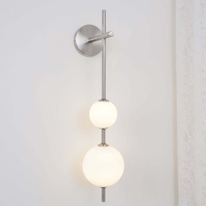 Sleek Round Glass Wall Light