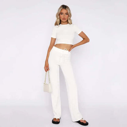 Loose Fit Wide Leg Women's Trousers
