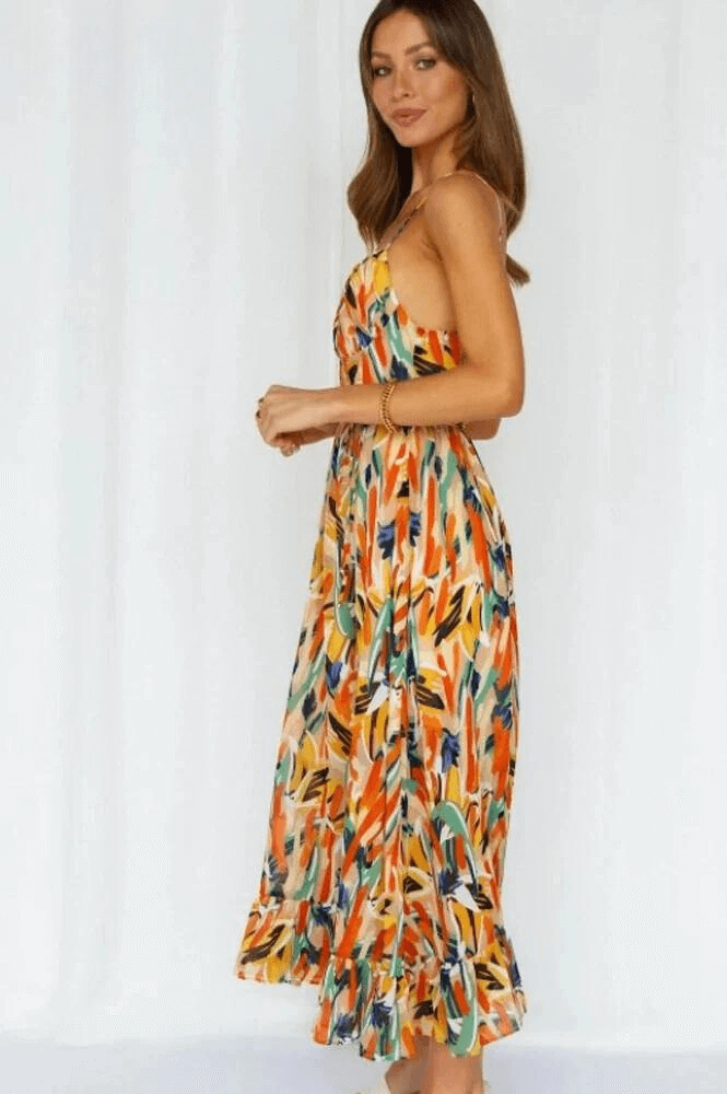 Vibrant Garden Party Dress
