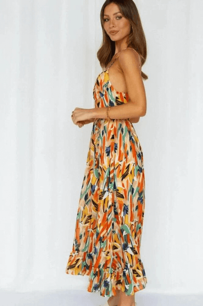 Vibrant Garden Party Dress