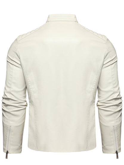 Kevin | Stylish Leather Jacket with Zipper