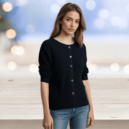 Soft V Neck Cashmere Sweater for Women