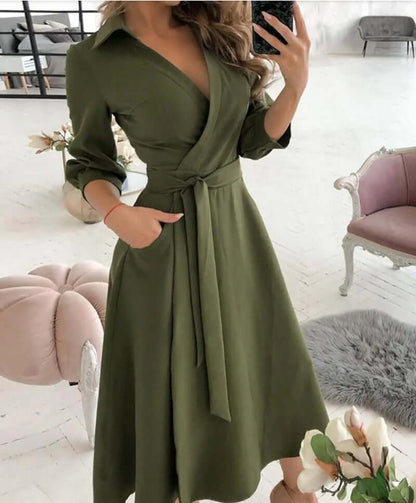 Stylish Formal Wrap Around Dress