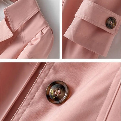 Classic Double Button Rain Coat