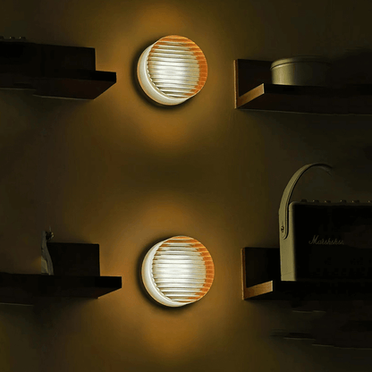 Contemporary Circular LED Outdoor Wall Lamp