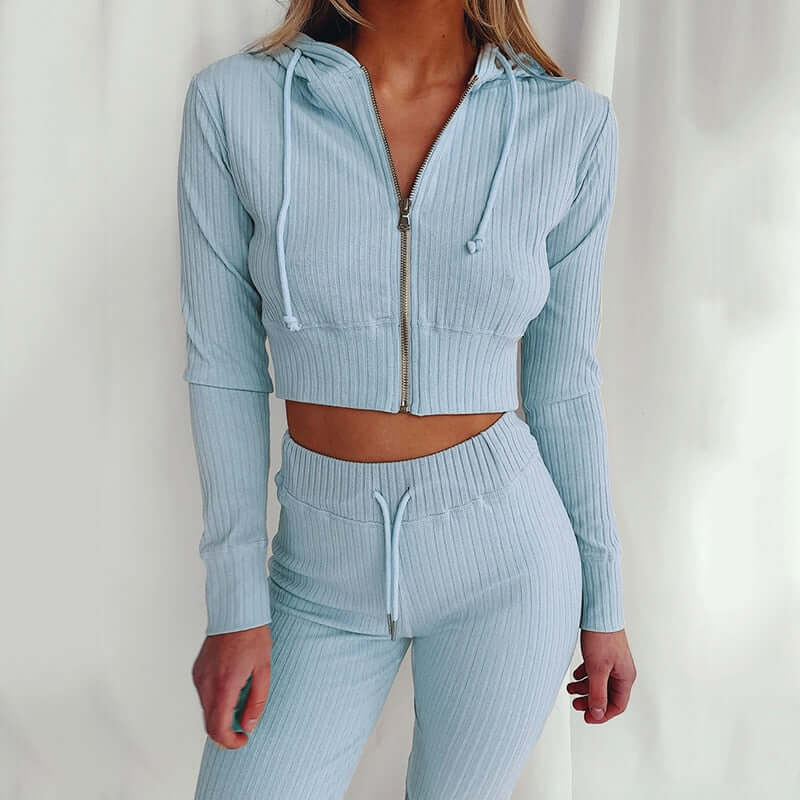 Ladies' Fitted Sport Hoodie Suit