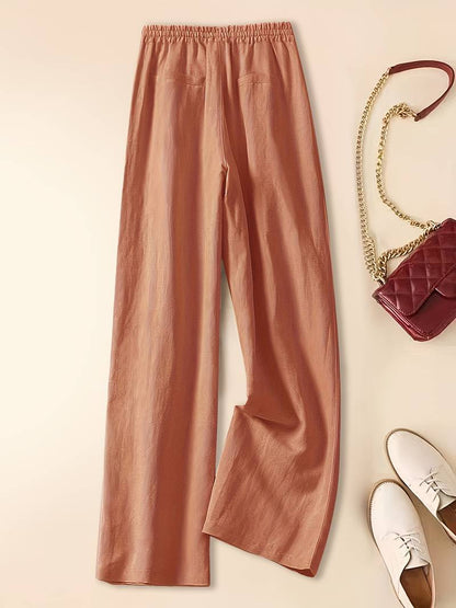 Comfortable Elastic Waist Pants