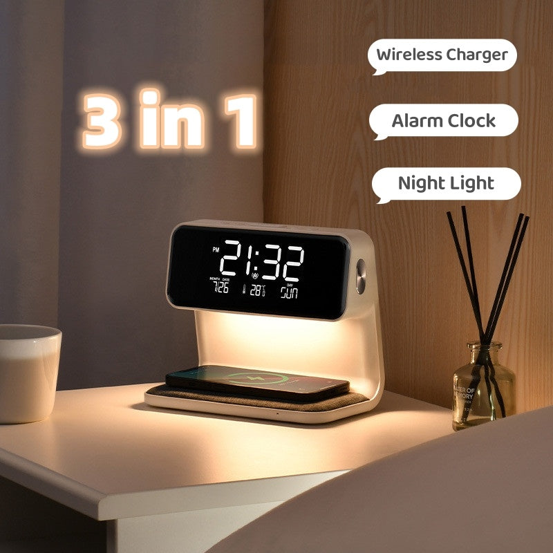 Smart LED Bedside Table Lamp with USB Charger
