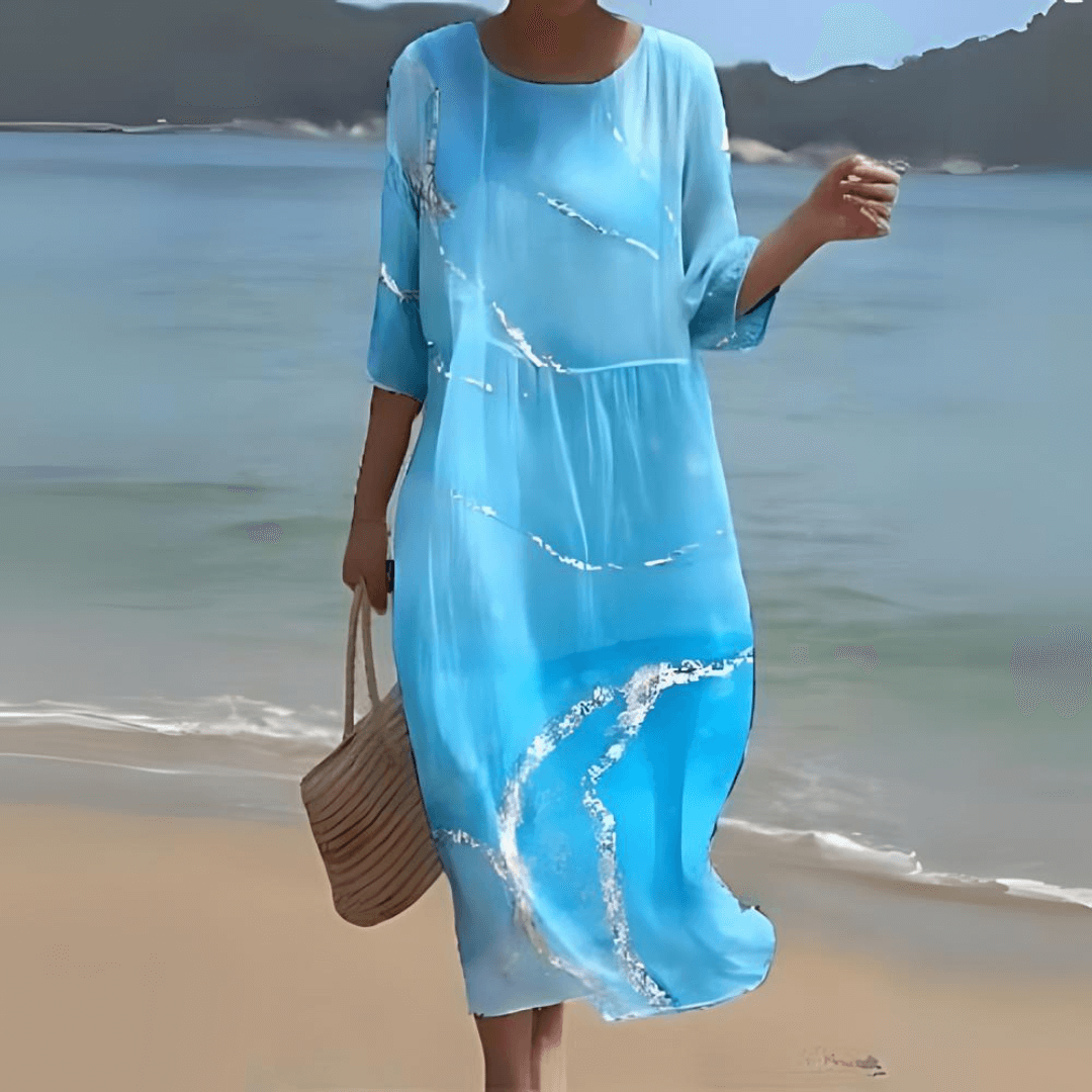 Ladies Elegant Casual Knee Length Dress