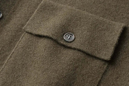 Soft Men's Wool Cardigan Sweater