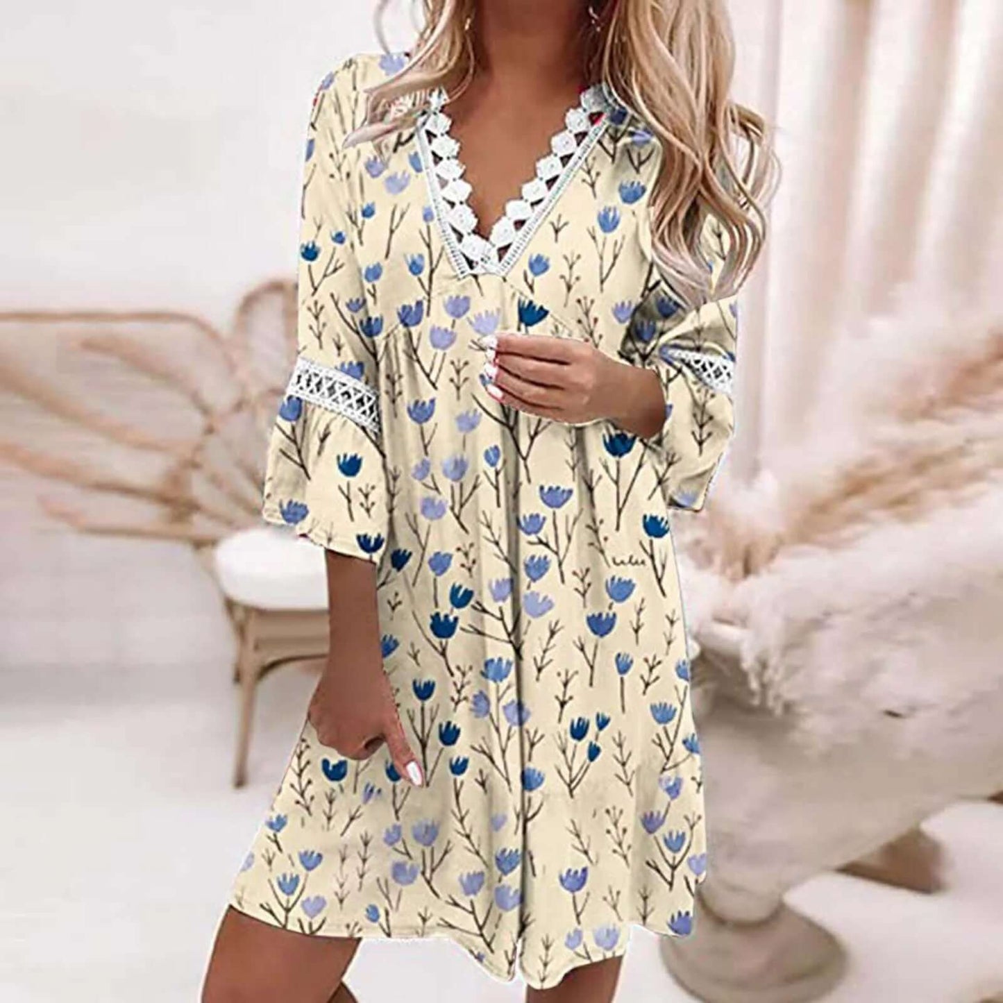 Relaxed Fit Summer Cotton Dress