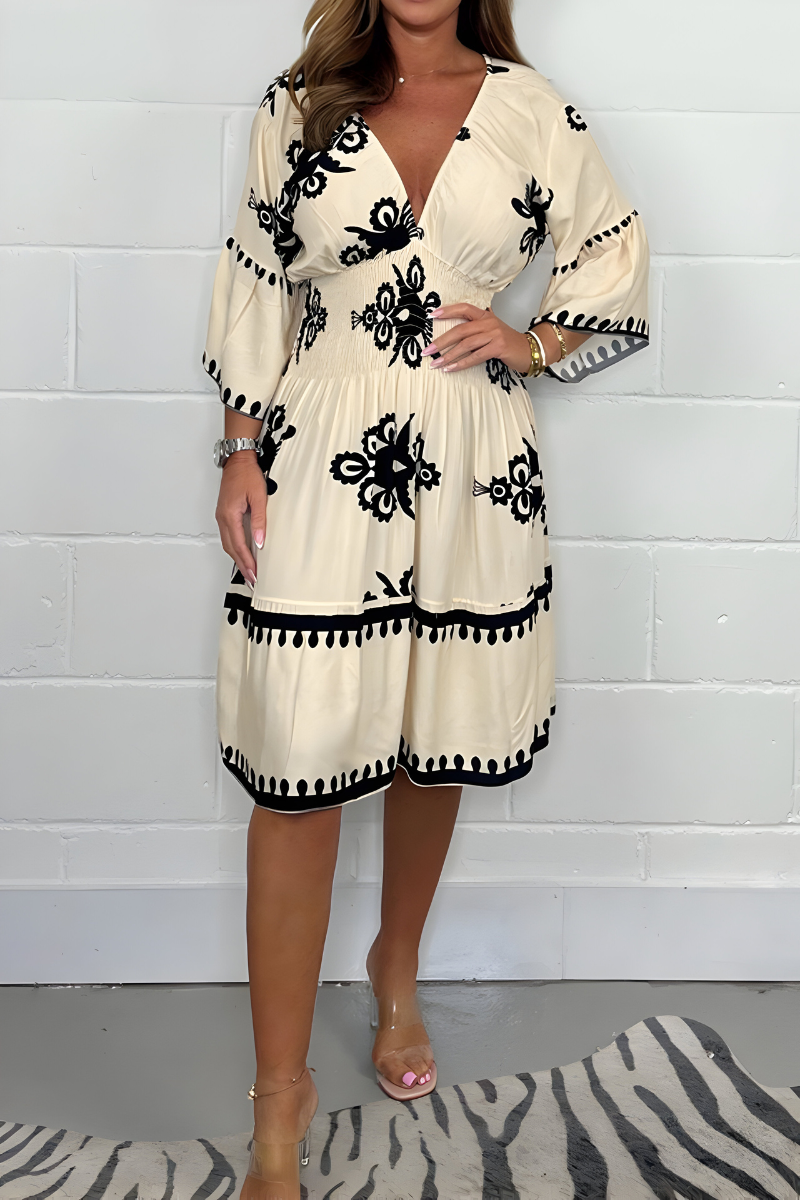 Slimming Mid Length Women's Dress