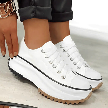 Fashionable Canvas Low Top Women's Shoes