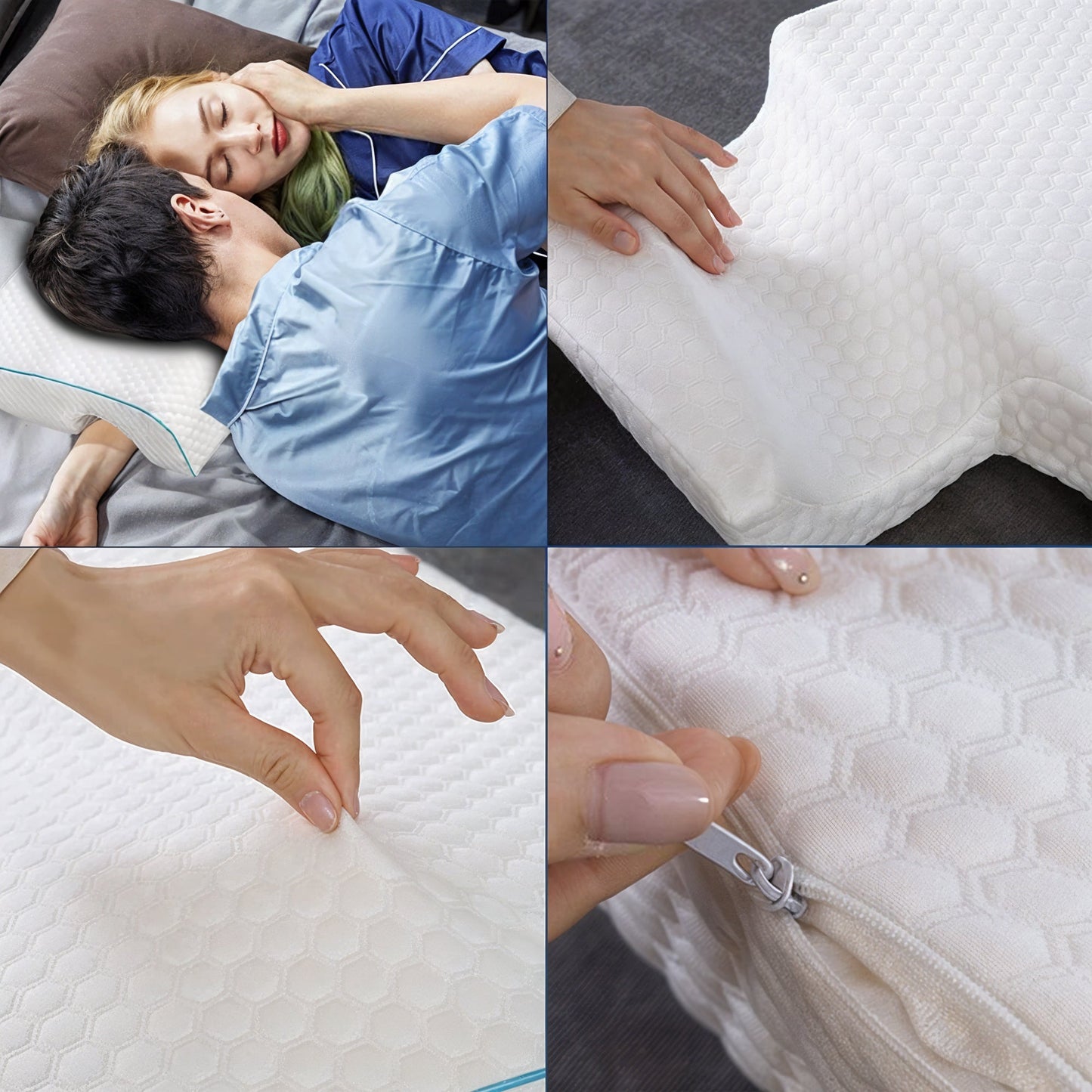 Contour Pillow for Sleeping - Soft Support Pillow