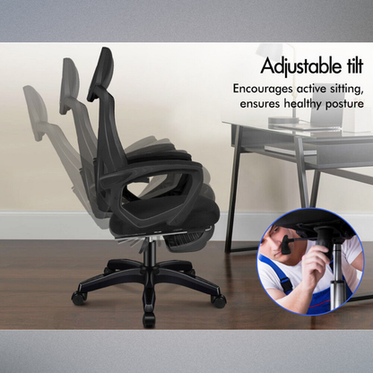 Comfortable Office Mesh Chair with Recline Function
