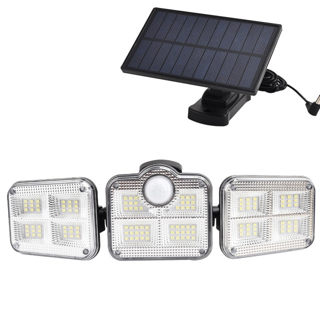 Bright Outdoor Motion Security Light with 3 Heads