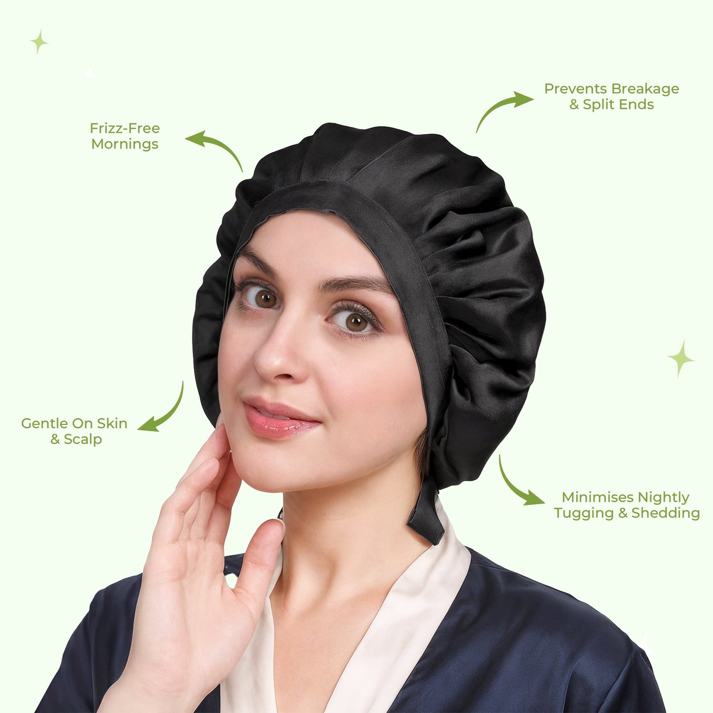 Soft Sleep Bonnet - Secure All Night Fit - Luxivelle