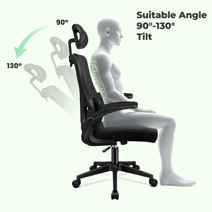 Ergonomic Mesh Desk Chair with Headrest