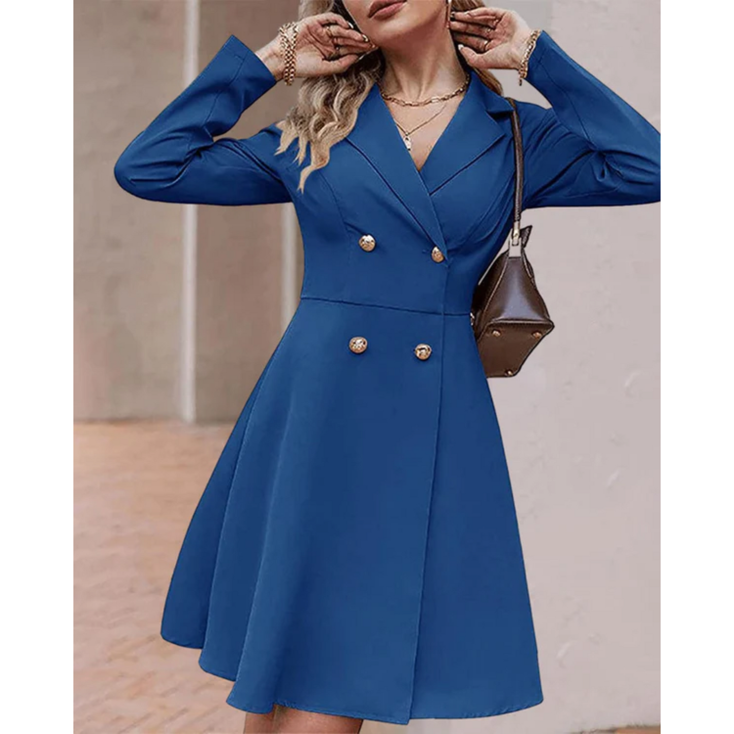 Flattering Fit Lady A-Line Long Dress