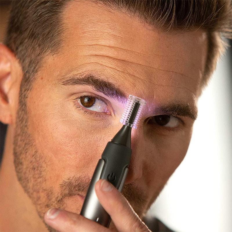 Compact Gentle Beard Trimmer for Nose and Eyebrows