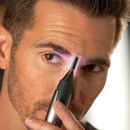 Compact Gentle Beard Trimmer for Nose and Eyebrows