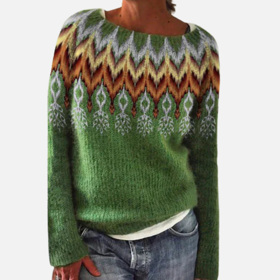Ella | Nordic Fair Isle Knit Sweater