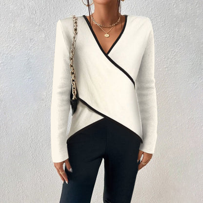 Chic Low Neck Sweater for Ladies - Luxivelle