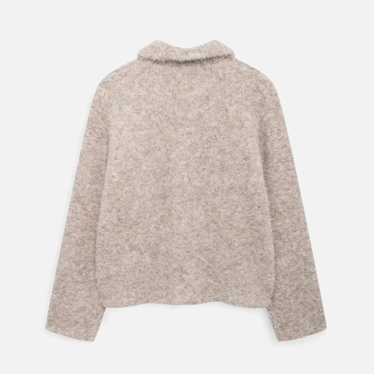 Ladies' Pretty Flower Knit Cardigan Sweater
