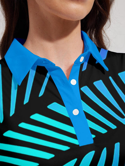 Colorful Marine Golf Shirt UPF 50+